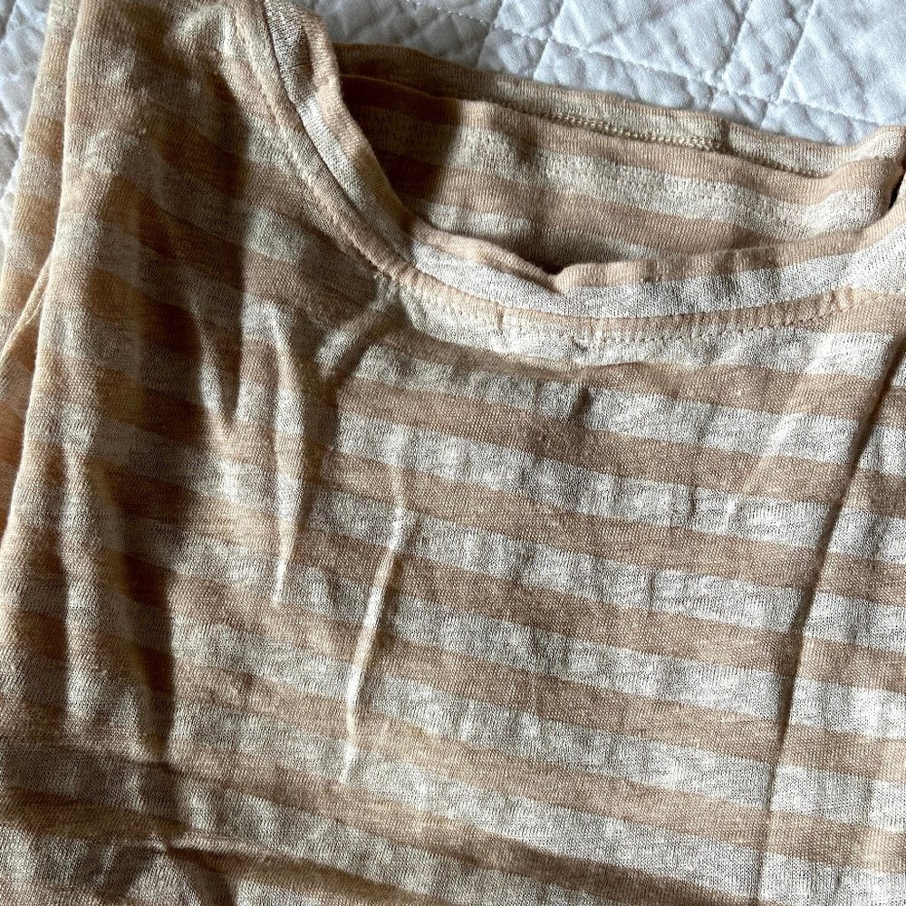 *3 for $30* J. CREW || linen striped top